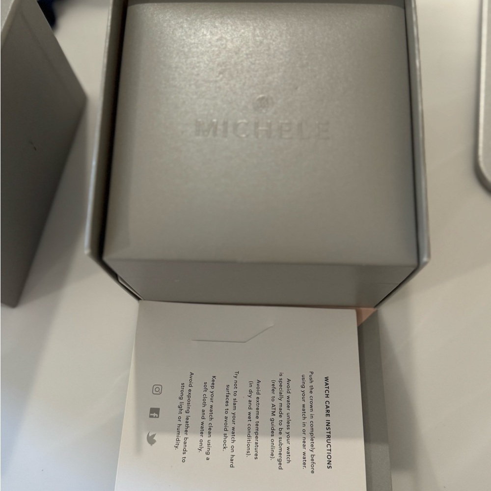 Michele Gold and Silver Chronograph Watch - Picture 5 of 5